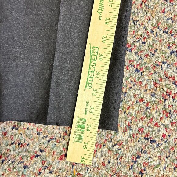 Charles Tyrwhitt Gray Wool Flat Front Slim Fit Dress Pants Size 34 X 34 - Picture 14 of 15